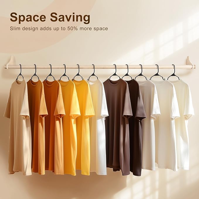 HOUSE DAY Plastic Hangers 50 Pack - Image 3