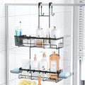 Over the Door Shower Caddy Hanging: Black Rustproof Shower Organizer over the by Aitatty