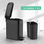 TIPGO Slim Bathroom Trash Can - Image 5