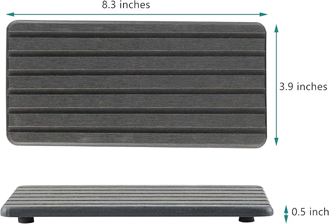 2 PCS Water Absorbent diatomite Coasters, 8.3" x 4" Water Absorbing Stone Tray - Image 7