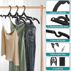 30 Pcs Travel Hangers Portable Foldable Travel Hanger Organizer, Plastic Cruise - Image 4