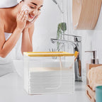 VITVITI Disposable Face Towel Holder Box, Acrylic Facial Towel Container - Image 5