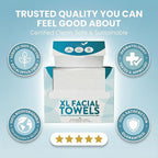 Disposable Face Towels XL 10x12-100% Viscose Eucalyptus Biodegradable Clean - Image 9