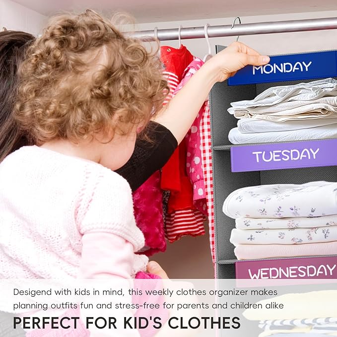 VERONLY Weekly Hanging Closet Organizer - Image 4