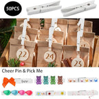 50Pcs White Wooden Clothespins, 2.9 inch Clothes Pins - Image 4
