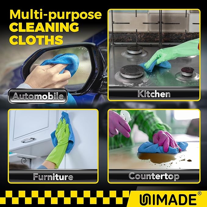 Shop Towels, 100 Pack Commercial Grade Work Rags Microfiber Towels - Image 7
