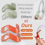 SLMT Clothes Hanger Connector Hooks 100PCS Space Saving Hanger Extender Hooks - Image 2