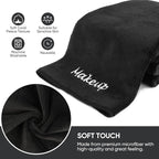 Makeup Remover Cloth, 24 Pack Black Facial Wash Cloths, Soft Coral Fleece - Image 3