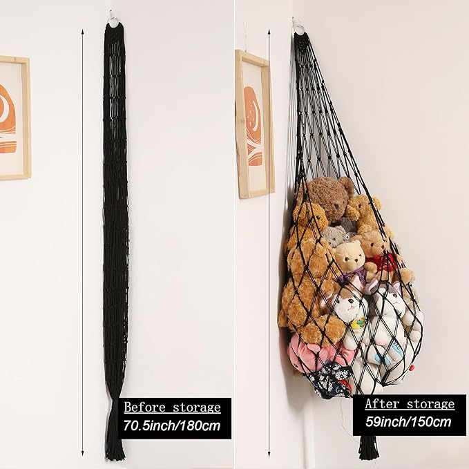 Stuffed Animal Hammock Corner Hanging Net - Image 4