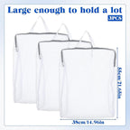 3Pcs 22" x 15" Mesh Hanging Laundry Bags - Image 2