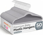 HOUSE DAY 13.5 Inch Kids Hangers 50 Pack by HOUSEDAY