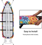 Colorful Flowers Ironing Board Cover Retro Dahlia Floral Iron Board Covers - Image 4