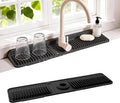 Faucet Mat for Kitchen Sink, Snap-On Design & 7°slope Fast Drain, Folding Sink by ZJWZLG