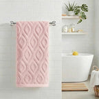 Artoid Mode 1 Pc Pink 3D Diamond Grid Jacquard Hand Towels - Image 2