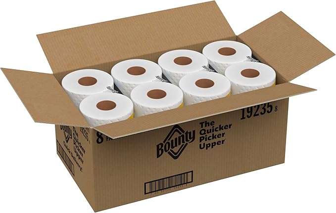 Bounty Quick-Size Paper Towels, 8 Family Triple Rolls = 27 Regular Rolls - Image 12