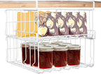 Hanging Under Shelf Storage Basket, 2 Pack Foldable Under Cabinet Metal Desk by Davi+Collection