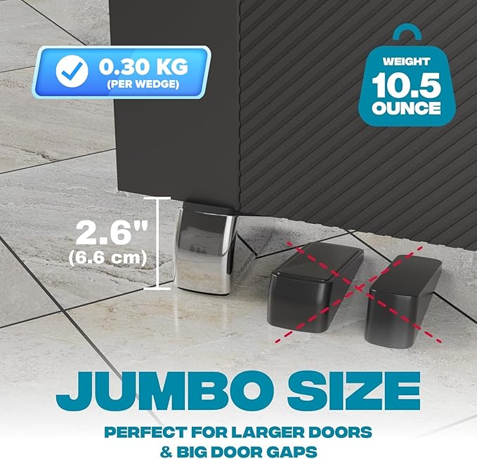 Strongest Home 1-Pack XL Heavy Duty Door Stoppers - Image 2