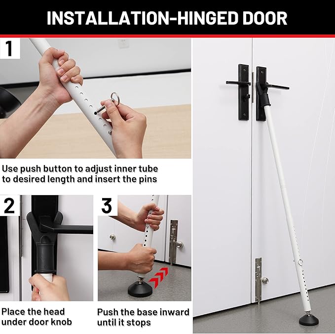 Door Stoppers Security Bar 2 Pack - Image 6