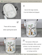 Round waterproof laundry basket, foldable storage basket, laundry Hampers - Image 4