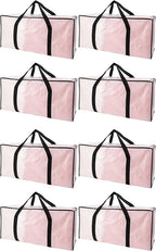 Extra Large Moving Bags with Zippers & Carrying Handles, Heavy-Duty Storage Tote by PANDA+JOYS