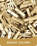 Mini Clothes Pins Wooden Colored Small Clothespins - Image 7