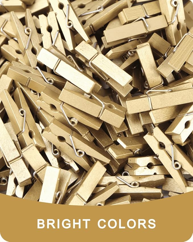 Mini Clothes Pins Wooden Colored Small Clothespins - Image 7
