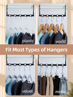 HOUSE DAY Space Saving Hangers Black, 16 Pack, Smart Closet Organizer Space - Image 5