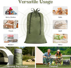 Heavy Duty Nylon Laundry Bag, Extra Large Sleeping Bag Storage Sack, Drawstring - Image 7