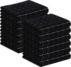Homaxy 100% Cotton Terry Kitchen Towels, Checkered Designed, Soft and Super by Homaxy