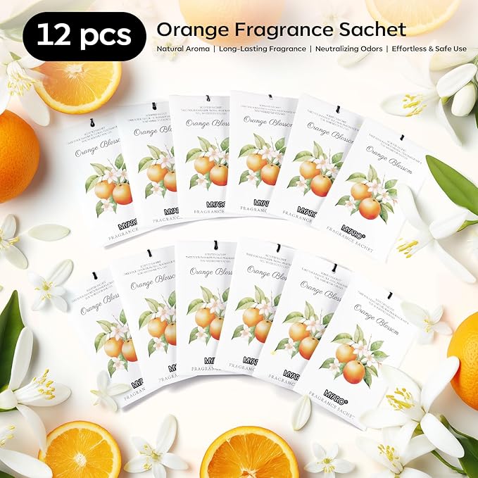 MYARO 12 Packs Orange Scent Sachets - Image 7
