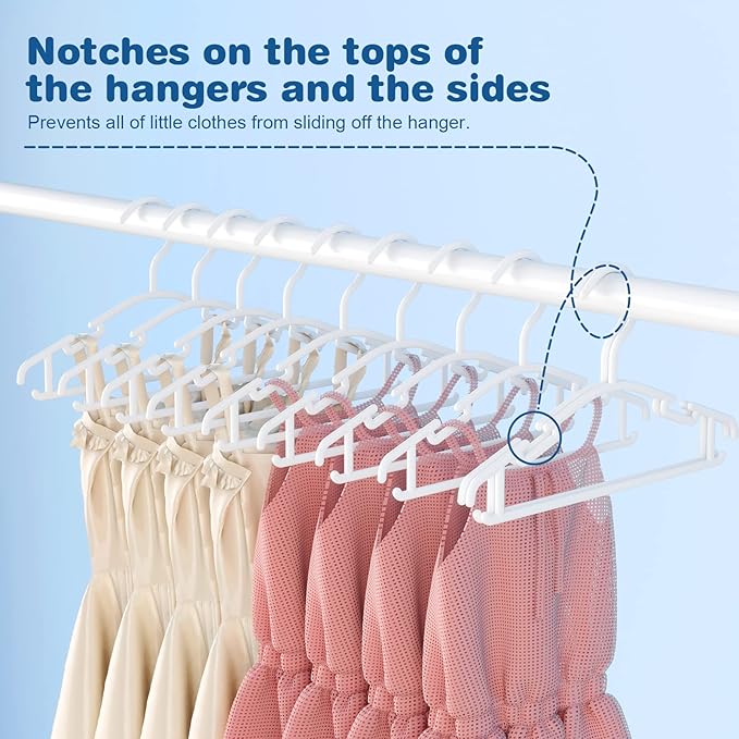 GoodtoU Baby Hangers, 60 Pack Baby Clothes Hangers - Image 6