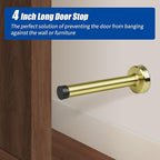 Gold Door Stop, 4 Inch Door Stoppers - Image 3
