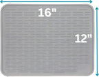 Large Silicone Dish Drying Mat for Kitchen Counter or Under Sink, Waterproof - Image 2