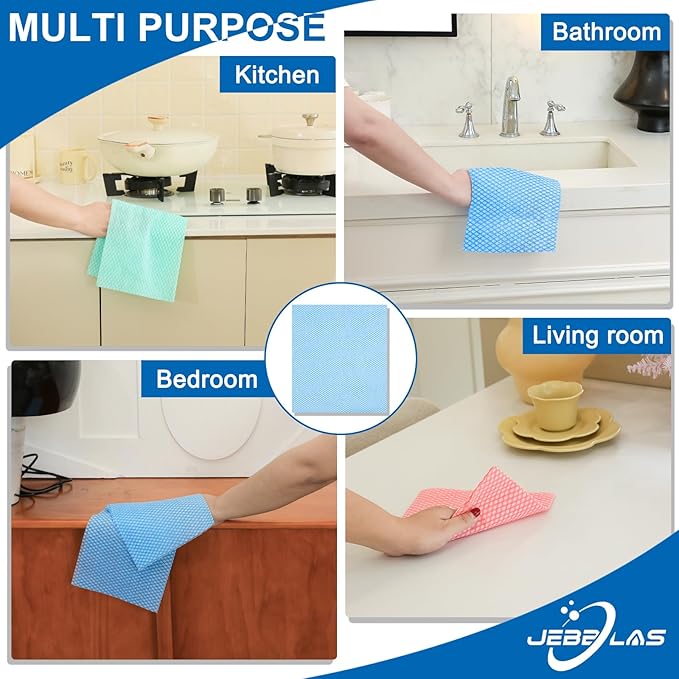 JEBBLAS Disposable Cleaning Towels and Dish Cloths, Reusable Towels, Handy - Image 4