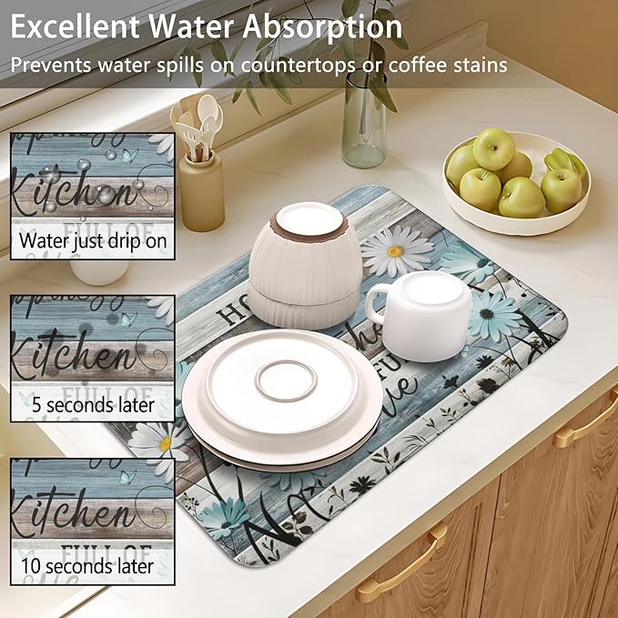 Dish Drying Mat for Kitchen Counter - Image 5