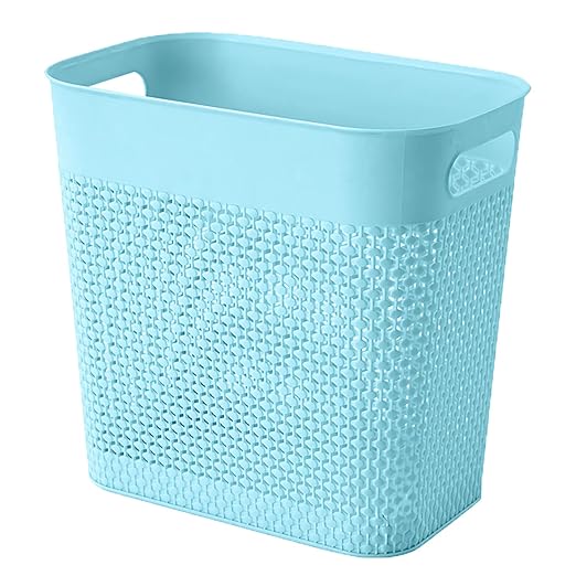 UUJOLY Plastic Small Trash Can Wastebasket, Garbage Container Basket by UUJOLY
