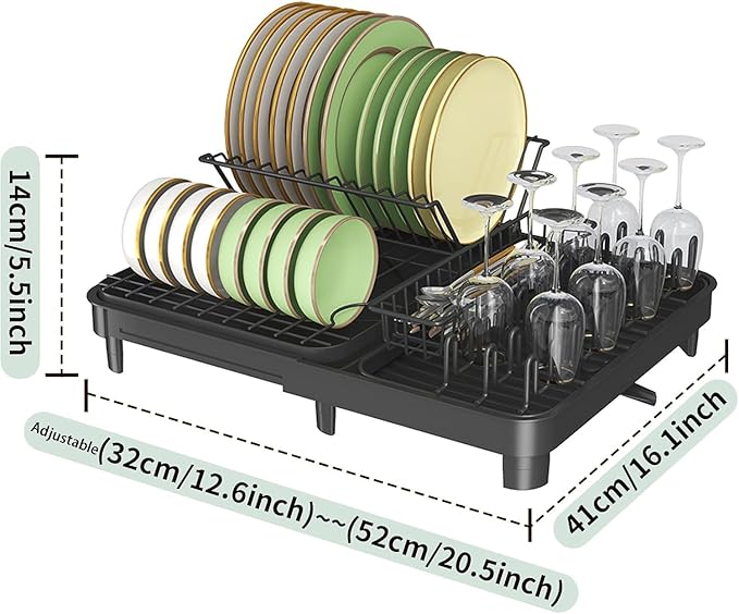 LEMIKKLE Dish Drying Rack, Large-Capacity Dish Drainer - Image 7