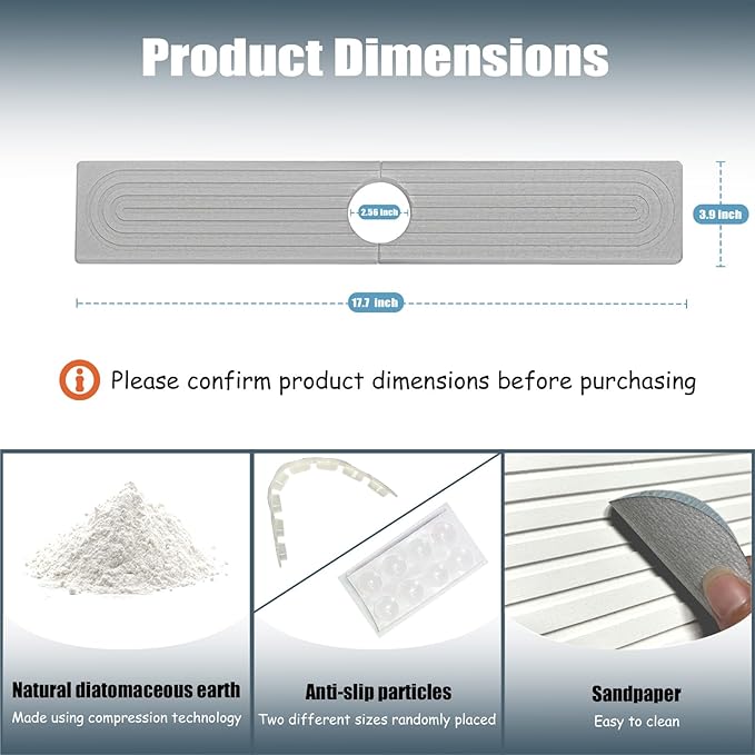 Stargaz Faucet Mat For Kitchen Sink，Sink stone quick dry around faucet - Image 3