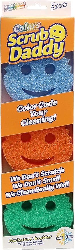 Scrub Daddy Colors, Flexible 3pk by ScrubDaddy