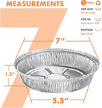 CURTA 7" Round Aluminum Foil Pans - Image 2