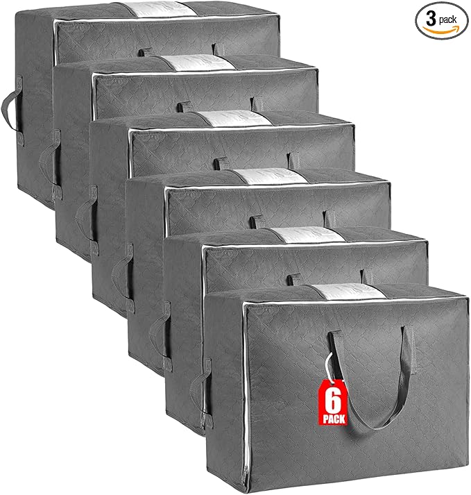 105L Extra Large Storage Bags for Blankets, King Comforters, Sheets by MKOKYD