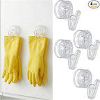Geelin Dish Glove Clip with Suction Cup Easy Install Removable Transparent by Geelin