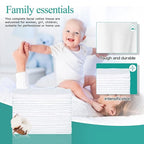 Soft Disposable Face Towel, Cotton Facial Dry Wipes 100 Count, Cotton Dry Wipes - Image 6