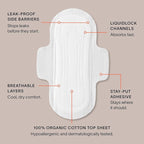 Cora 100% Organic Cotton Topsheet Pads - Image 7