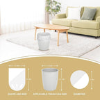 Magesh 8-10 Gallon Trash Bag Strong, Leakage-Free, Medium Garbage Bags - Image 2