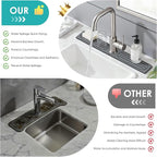 4Pcs Stone Faucet Mat for Kitchen Sink, Diatomite Quick Dry Water Absorbing - Image 7