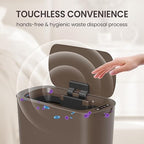 Cesun Bathroom Trash Can with Lid, 5 Gallon Motion Sensor Trash Can, Small - Image 3