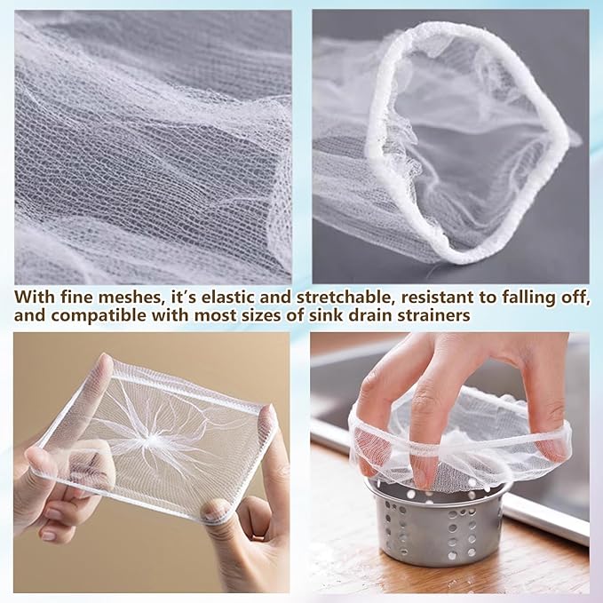 300 Sink Strainer Net Bags for Sink Drain Strainer - Image 5