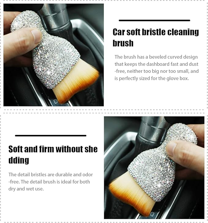 zipelo Auto Interior Dust Brush, Car Detailing Cleaning Brush - Image 3