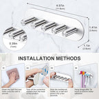 Electric Toothbrush Head Holder, Toothbrush Holders Wall Mounted, Adhesive - Image 9
